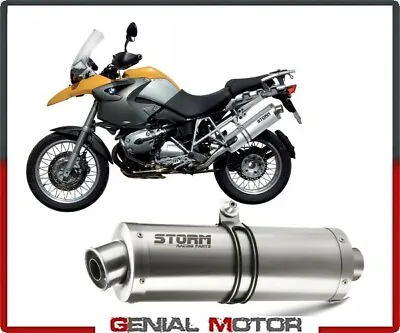 Exhaust Storm By Mivv Muffler Oval Steel For Bmw R 1200 Gs 2004 > 2007 • $208.27